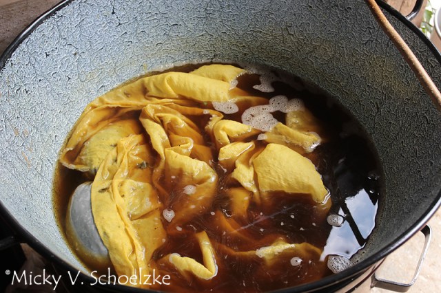 Teinture feuilles de bouleau